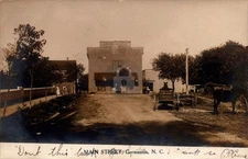 Germanton NC North Carolina Main St Business Block View RPPC Photo Postcard COPY