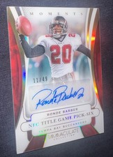 2025 IMMACULATE RONDE BARBER MOMENTS NFC TITLE AUTO INSCRIPTION BUCS #11/49