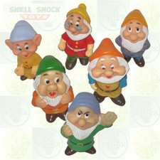 Disney: Snow White and the 6 of 7 Dwarves VINTAGE SQUEAKY BATHTUB TOYS