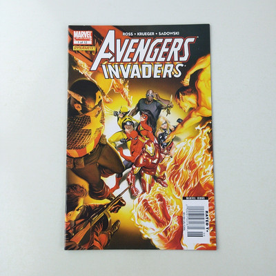 Avengers Invaders #1 Rare 1:100 Newsstand Alex Ross Art (2008 Marvel Comics)