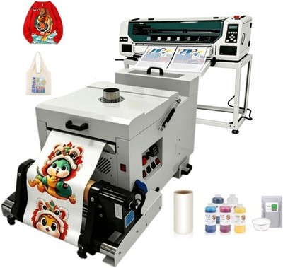 Dual XP600 A1 (60cm) DTF Printer with Shaking Dryer,  5*1000ml Ink 1 Roll Film