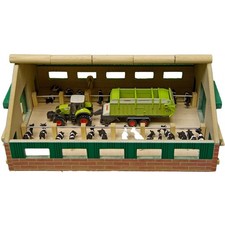 Kids Globe Farming - Kuhstall - mehrfarbig