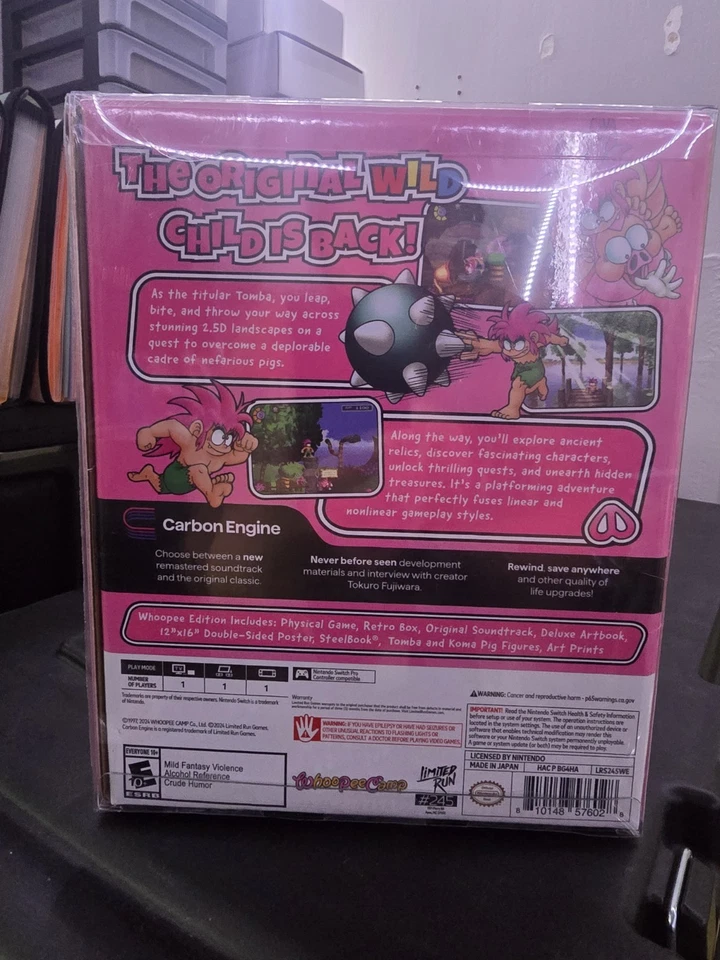 Tomba! Special Edition Whoopee Edition For Switch W/Protector Brand New Sealed - Image 2 of 4