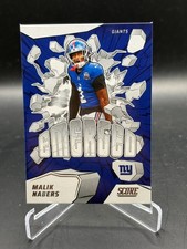2025 Panini Score Malik Nabers Emerged Insert #9 - New York Giants
