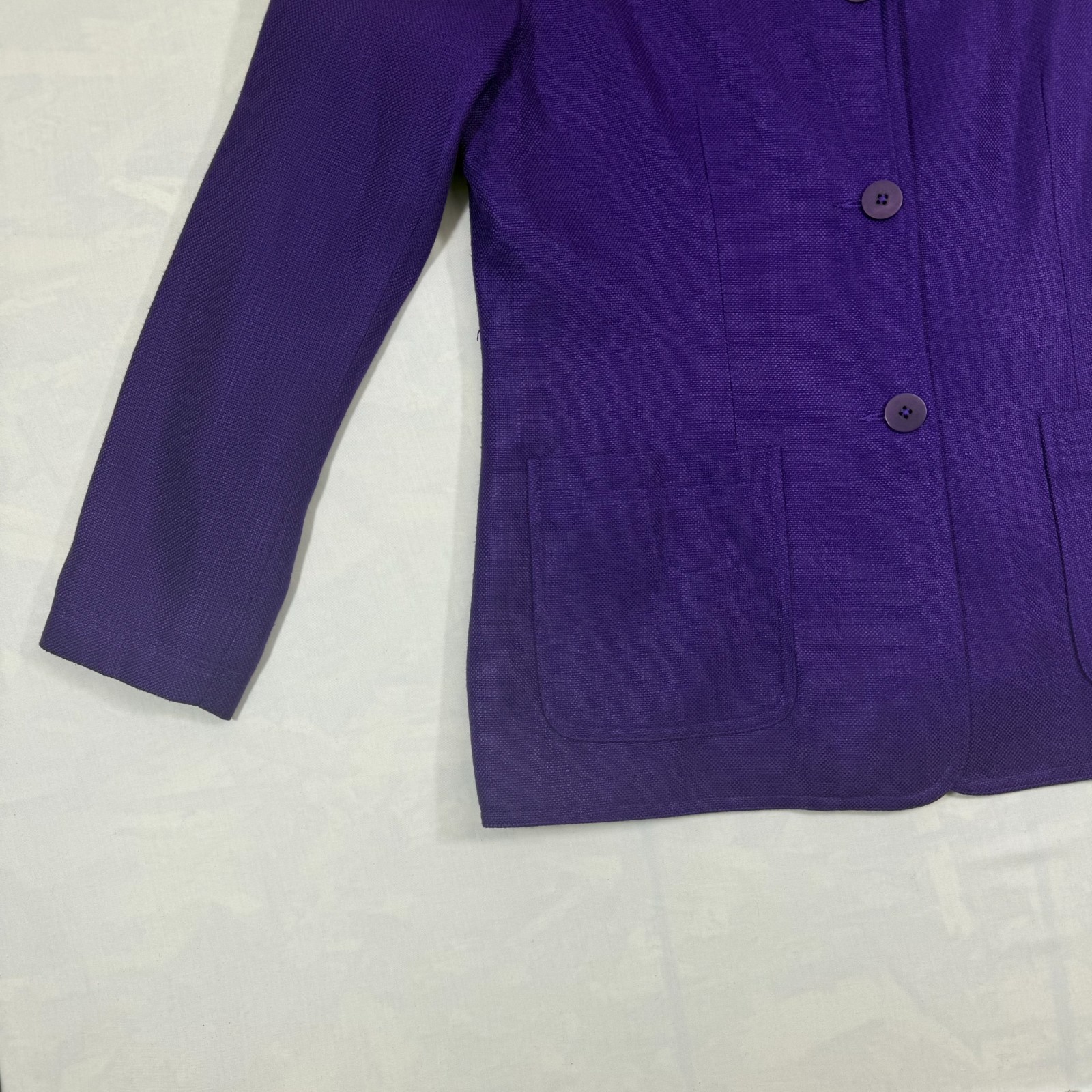 Essential Elements Blazer Jacket Womens Medium Pu… - image 3