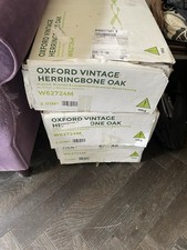 Oxford Vintage Herringbone Oak Flooring X 3 Boxes New Unused
