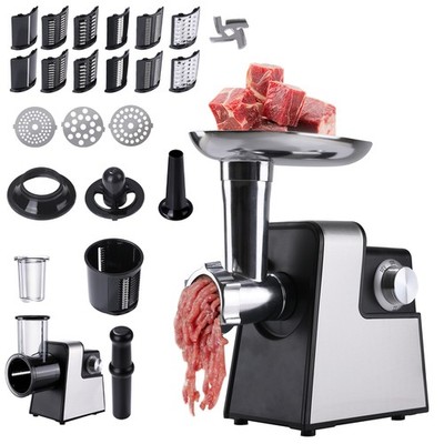 Heavy Duty 3000W Commercial Electric Meat Grinder Sausage Maker Mincer Stuffer