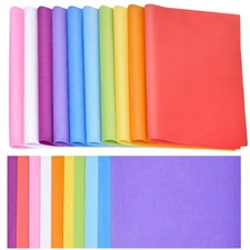 60 Sheets 20"x14" Wrapping Tissue Paper Bulk in 10 Assorted Colors for Gift B...
