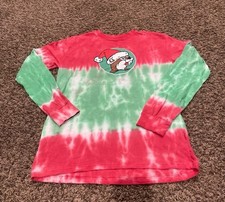 Buc-ee s Christmas Tie-Dye, Long Sleeve Shirt, Kids Size Large