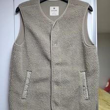 Snow Peak Fuzzy Fleece Vest Cute Layered Outerwear