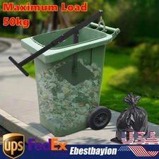 Manual Trash Can Compactor Waste Recycling Hand Tool for 60L-100L Wheelie Bins