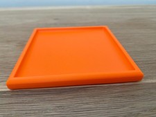 Mug Cup Glass Holder Tray Coaster 11 x 1 cm Orange, 3D Printed – Custom Options