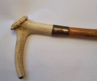 walking stick hand carved dont know the age found clearing out mother house