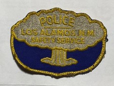 Listing image for Vintage 1960s LOS ALAMOS N.M. POLICE SAFETY SERVICE "Atomic Bomb Cloud" Patch