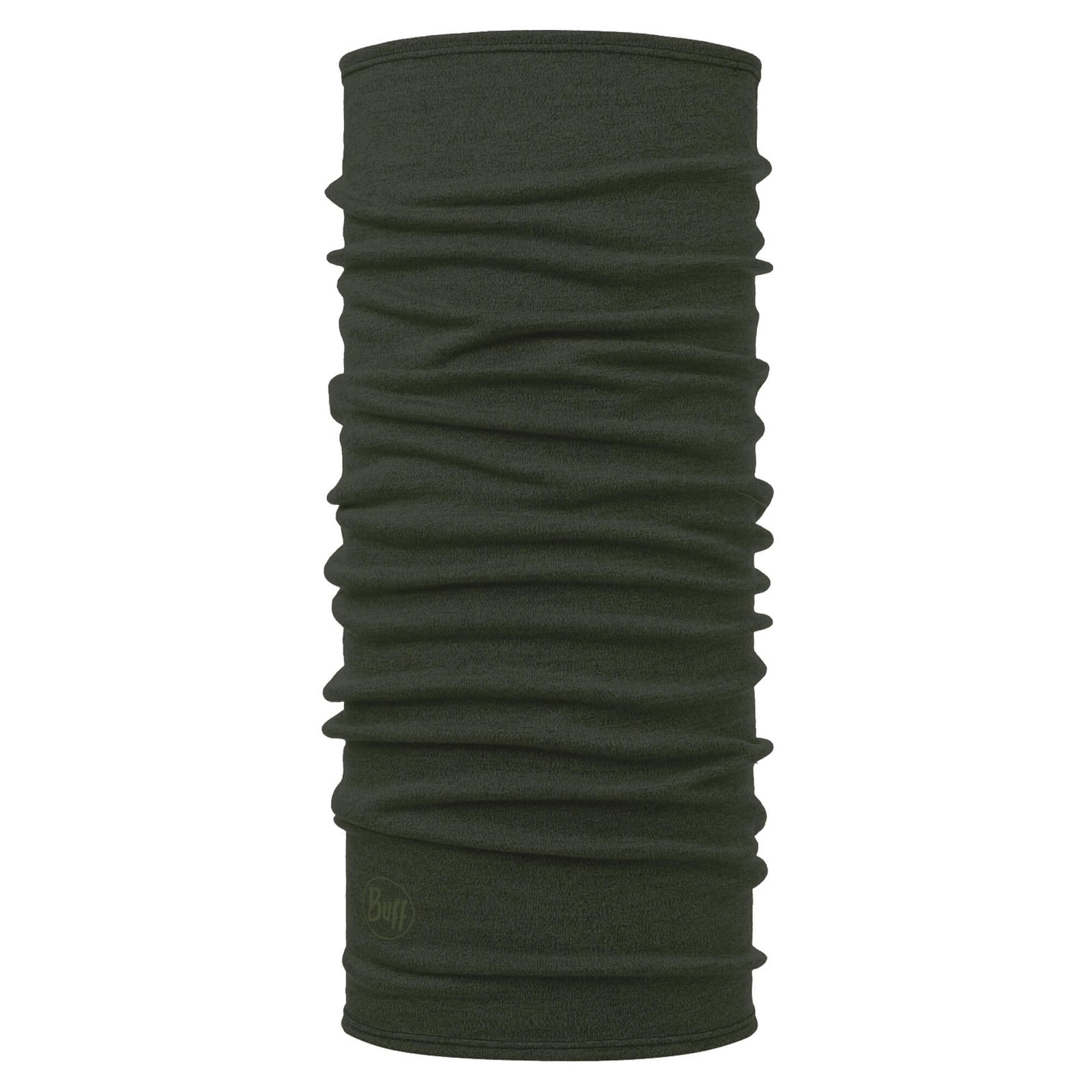 Buff Solid Merino Midweight Multifunctional Neckwear Headwear - Bark - One Size