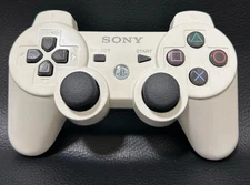Duty Free!  Official PS3 DUALSHOCK 3 Wireless Controller CECHZC2J White Tested
