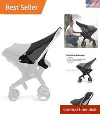 Waterproof Sunshade for Car Seat or Stroller - Secure Snap Closure Included
