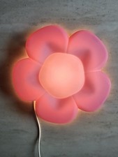 Used LED wall lamp, flower lilac.