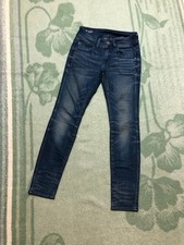 G-STAR 3301 Lynn Skinny Jeans Denim Pants Women Size 25x28 SunFaded Distressed