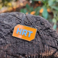 Hudson River Trading HRT Pin Orange NEW