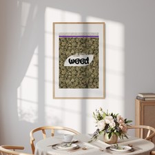 Novelty Weed Bag Funny Joke Prank Wall Art Poster Picture Print for Home Decor
