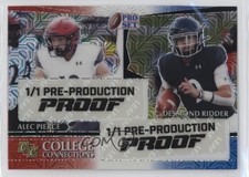 2022 Leaf Pro Set Metal College Connections 1/1 Alec Pierce Desmond Ridder ob9