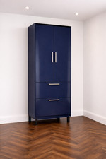 New Large Pantry Unit Wren Infinity Plus | Sapphire Blue Gloss - 80Wx225Hx57Dcm