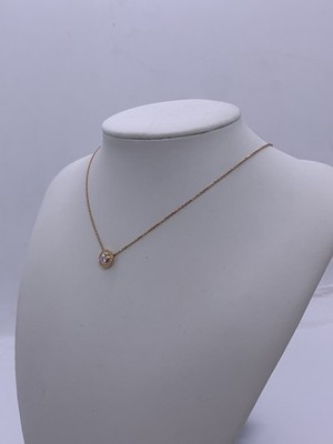 Cartier d'Amour 0.22Diamond Halo Necklace 18K Rose Gold 