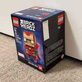 Lego Brickheadz Marvel 41590 Iron Man & 41604 Iron Man MK50 (NEW, Retired)