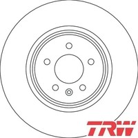 2X Bremsscheibe TRW DF6917S 2 Bremsscheiben Vorderachse Vorne FüR Opel