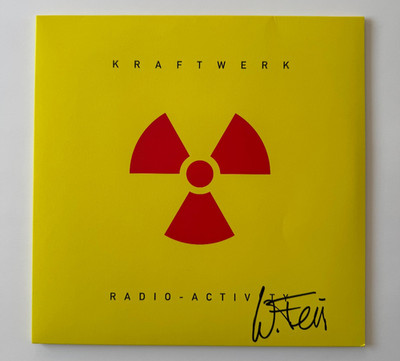 WOLFGANG FLUR signiert Kraftwerk Radio Activity Vinyl-PROOF/COA-Krautrock Germany