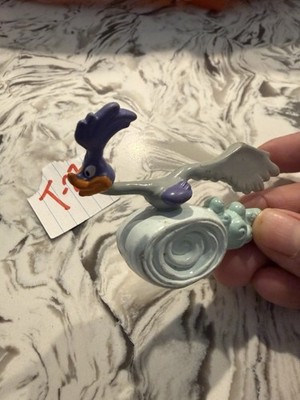 Looney Tunes SPEEDING ROAD RUNNER Applause 1988 PVC Cake Topper Figure