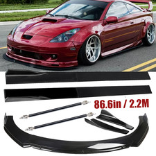 Front Bumper Lip Spoiler Splitter Body Kit Side Skirt For Toyota Celica Gt