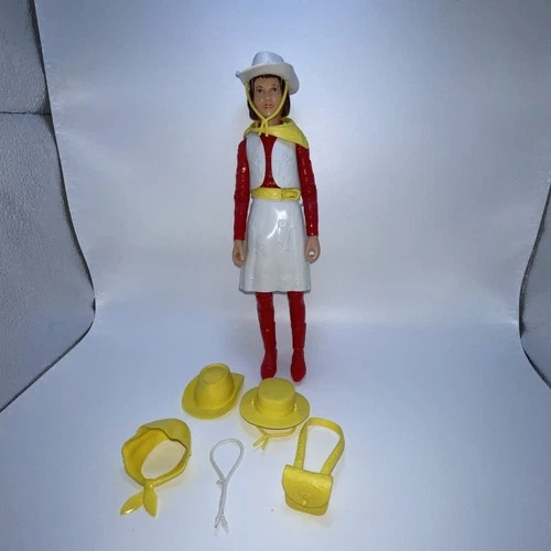 Vintage Rare 1975 Marx Johnny West Adventure JWA Janice West W/Accessories ￼