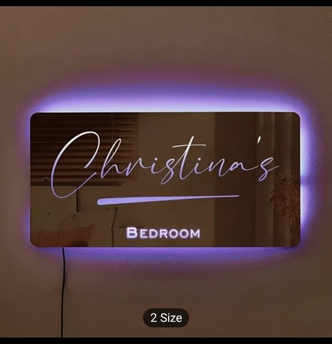 Insegna Luminosa LED Personalizzata - Per Camera da Letto, Decorazione Festa. - Foto 3 di 6