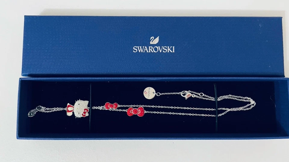 SWAROVSKI Hello Kitty Halskette Neu mit OVP Mehrfarbig, Rhodiniert - Bild 3 von 4