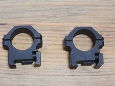 UTG PRO P.O.I. 1" Picatinny Scope Rings, Low Profile-RWU012510
