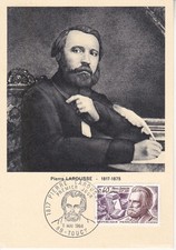 Carte 1er jour Homme Célèbre Pierre Larousse Encyclopédiste 1968 3