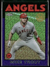 2021 Topps Chrome #86TC-92 Mike Trout 1986 35th Anniversary Purple #5/75