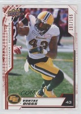 2020 Upper Deck CFL Red 101/165 Vontae Diggs #153 2j2