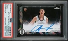 EGOR DEMIN PSA 9 2025 TOPPS CHROME SAPPHIRE ROOKIE AUTO BLACK REFRACTOR RC 1/10