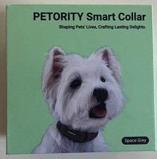 PETORITY Smart Pet Collar - GPS TRACKER AND HEALTH MONITOR Space Gray