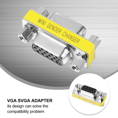 10PCS VGA Female to Female Adapter VGA 15 Pin to 15 Pin Converter Extension - 第 9/12 張圖片