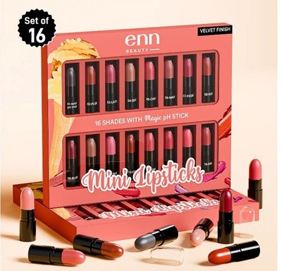 Mini lipstick kit ph colour changing lipsticks set of 16