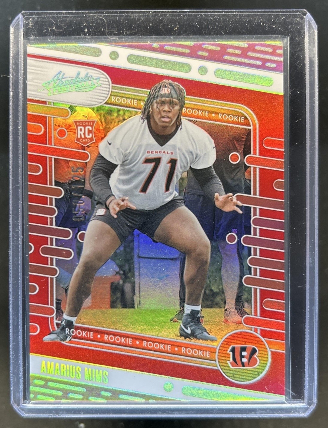 Amarius Mims Panini Absolute #118 Red Spectrum