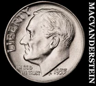 1955 Silver Roosevelt Dime - Choice Gem Brilliant Uncirculated  #K3057