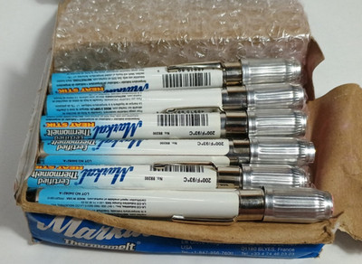 Box of 12 Markal 200 F / 93 C Temperature Heat Stik Thermomelt Indicator Stick