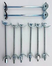 8- EIGHT KITCHEN WORKTOP CONNECTING BOLTS JOINING JOINT CLAMPS BUTTERFLY 2-NEW