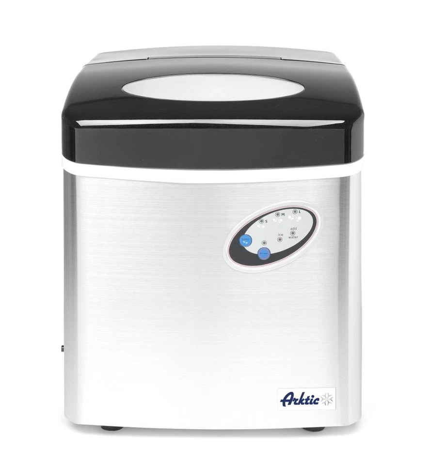 Hendi Eiswürfelmaschine Ice Cube Tischmodell mit 12-25kg/24St Edelstahlgehäuse