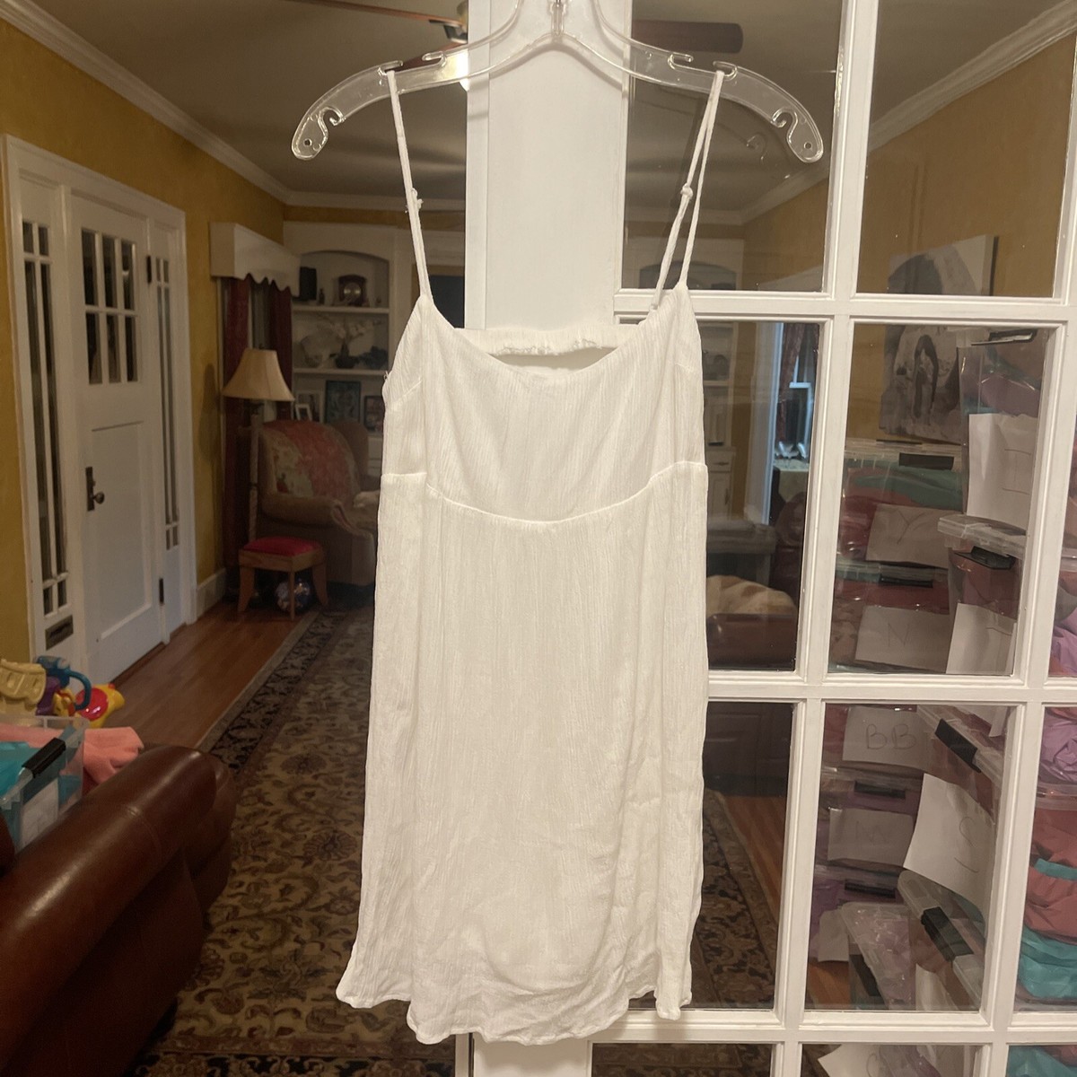 Garage women's white Cute back Hidden Shorts romper dress size PS 30' Bust  | eBay